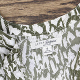 Jachs Girlfriend Ladies Womens Woven 3/4 Sleeve Blouse 1758413 Green S