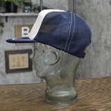 Mens S&A Custom Built Homes Vintage Trucker Hat Blue / White OS