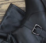 Journee Collection Womens Stormy Boot Faux Leather Slouch Black 8M