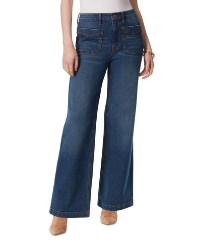 Jessica Simpson Womens Denim Whisker Wash Wide Leg Jeans 30165450