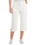 Karen Scott French Terry Capri Pants 100140999PT White PP