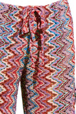 Becca Womens Sundown Crochet Split-Leg Cover-up Pants Fire Pool Purple Multi M