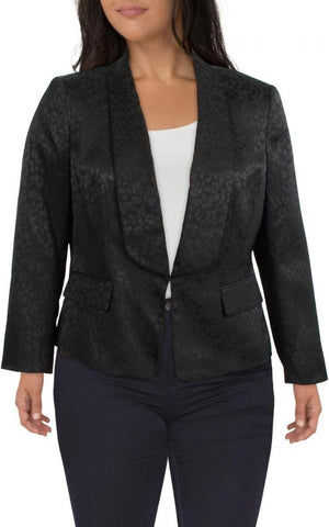 Kasper Women's Shawl Collar Strech Jacquard Fly Away Jacket 10746524