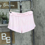 Roudelain Womens 2-Piece Knit Pajama Lounge Tank Shorts Set Spring Shadow Pink S