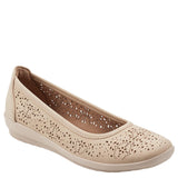 Easy Spirit Alessia Womens Slip On Demi Wedge Flats Medium Neutral Brown 8M