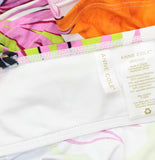 Anne Cole Hidden Underwire Tankini Swim Top Mod Tropical White Multi 38DD / 40D