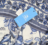 Cupshe Womens Floral Sleeveless V-Neck Mini Beach Dress Blue White Multi S