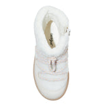Cat & Jack Toddler Girls Jodi Zipper Shearling Style Boots Cream Off White 5T