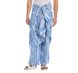 Coniglio Palm Beach Blend Adjustable Cover Up Pareo Wiggle Stripe Blue