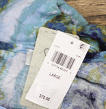 J. Valdi Womens Striped Jumpsuit Swim Cover Up J15175 Blue Multi L