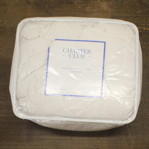 Charter Club Down Medium Weight Comforter FEDC0820WK White King