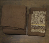 Madison Park Reversible Quilted 3-Piece Bedspread Set Brown / Gold Queen