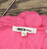 Miken Juniors Tiered Dress Swim Cover Up I9672P544 Hot Pink Lurex L