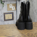 Wild Fable Womens Danika Stretch Tall Combat Boots Block Heel Platform Black 8M