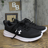 Under Armour Essential Womens Training Sneakers Shoes Black / White 9.5W
