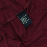 DG2 by Diane Gilman Womens Sustainable Bamboo Crossover Peplum Top Wine Red L