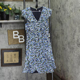 Tommy Hilfiger Chiffon Floral Fit & Flare Dress Sky Captain / Blue Multi 4