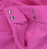 DKNY Aero Crepe Mid Rise Wide Leg Pants XD5P2051 Vivid Pink 14P