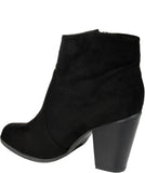 Journee Collection Womens Link Bootie Boots LINK-BLK Black 7.5M
