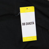 BB Dakota Womens Cozy Soft Brushed Ribbed Lounge Shirt Top CM37362W Black M