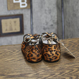 A New Day Tasmin Velvet Flats with Buckle Straps 94568225 Leopard Light Brown 6M