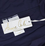 Anne Cole Womens Soft Wide Band Swim Skirt Bikini Bottom MYMB41401 Navy Blue L