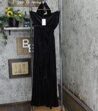 Nine West Women's Velvet Halter Jumpsuit WW33Y719RS Black L