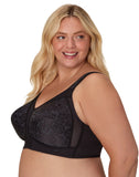 Playtex Bra 18 Hour Ultimate Shoulder Comfort Wirefree Wide Straps Black 42G