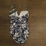Lauren Ralph Lauren Allora Floral U-wire One-Piece Swimsuit Blue Multi 8