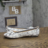 Journee Collection Kavn Comfort Sole Ballet Flats KAVN Snake Brown 10M