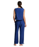 Lauren Ralph Lauren Womens Top Woven Cover Up Swim 20617192 Blue Saturn S