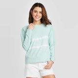 Universal Thread Women's Tie-Dye Sweatshirt 562901 Blue / White L