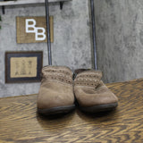 Earth Origins Womens Cady Suede Strap Back Clogs Brown 8.5W