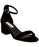 Steve Madden Womens Block Irenee Dress Sandal IRENEE Black Suede 7M