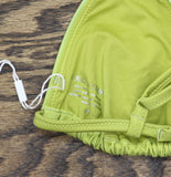 Solid & Striped Womens Ellery Bikini Top Swim Sky Blue / Chartreuse Ombre M