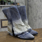 Wild Fable Women's Calista Boots with Memory Foam Insole 89258359 Blue Denim 8M