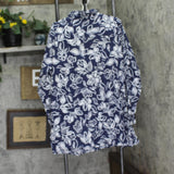 Lauren Ralph Lauren Allora Floral Shirt Cover Up Button Up Allora Floral Blue L