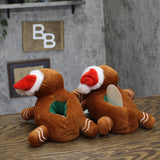 Holiday Lane Slippers Holiday Christmas Gingerbread Brown S (11T-12T)