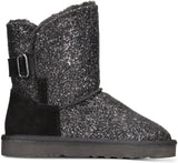 Style & Co. Womens Teenyy F Glitter Winter & Snow Boots Black Glitter 9M