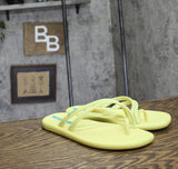 Ipanema Womens Meu Sol Rasteira Flip Flops 27133 Blue/ Yellow 10M