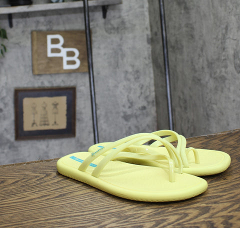 Ipanema Womens Meu Sol Rasteira Flip Flops 27133 Blue/ Yellow 10M