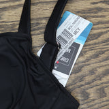 Swim Solutions Womens Black Swan Tiered-Ruffle Tankini Swim Top 806833 Black 8