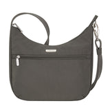 Travelon Anti-Theft Essentials East/West Hobo Bag 43486-510 Smoke Gray One Size