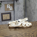 Universal Thread Womens Winnie Studded Fisherman Sandals White / Gold 6M