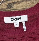 DKNY Womens Lightweight Textured Top P52SAW83 Beet Red M