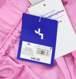 Joylab Womens Low-Rise Satin Tear Away Track Pants 94628900 Pink / Neon Pink XL