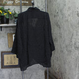 City Chic Womens Trendy Plus Size Twist Pacifica Button Up Shirt Black Multi 20W