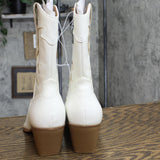 Wild Fable Women's Daytona Western Boots with Memory Foam Insole White 11