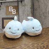 Cat & Jack Kids Boys Whale Character Slippers 92541968 Blue M (2-3)