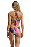 Trina Turk Womens Reversible Anniversary Stripe Bikini Swim Top Pink Multi 6